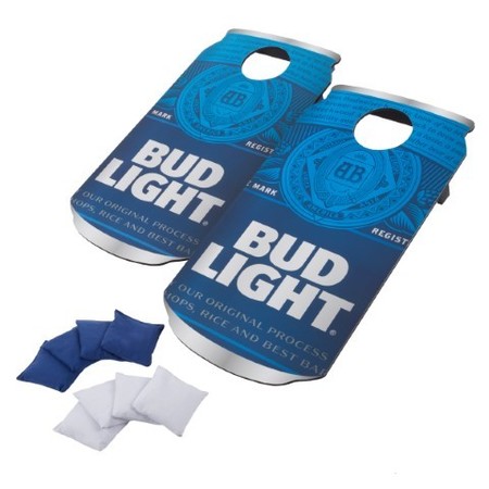 TOY TIME Bud Light Cornhole Bean Bag Toss Game and 8 Bags 355953CQU
